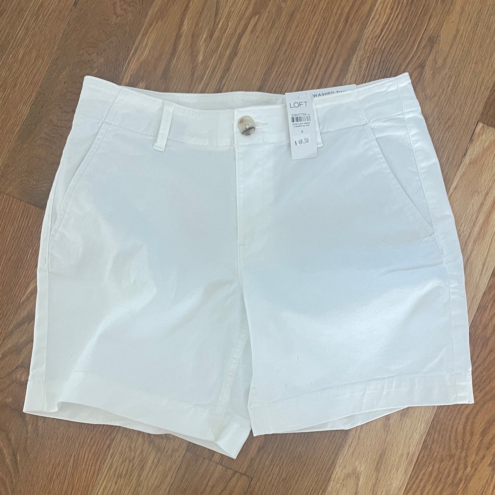 LOFT Women's White Shorts